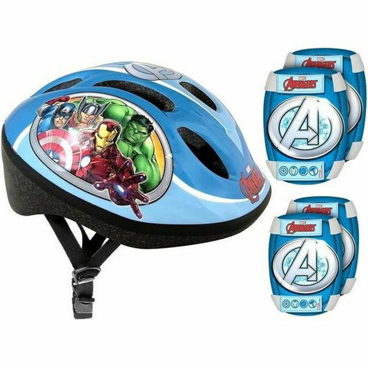 Stamp Set Van Helm En Kniebeschermers Stamp Avengers